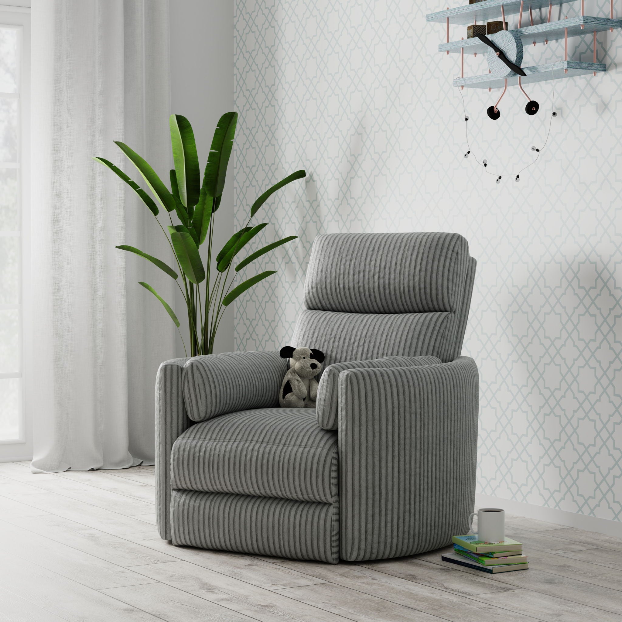 Radius - Swivel Power Glider Recliner - Urban Living Furniture (Los Angeles, CA)