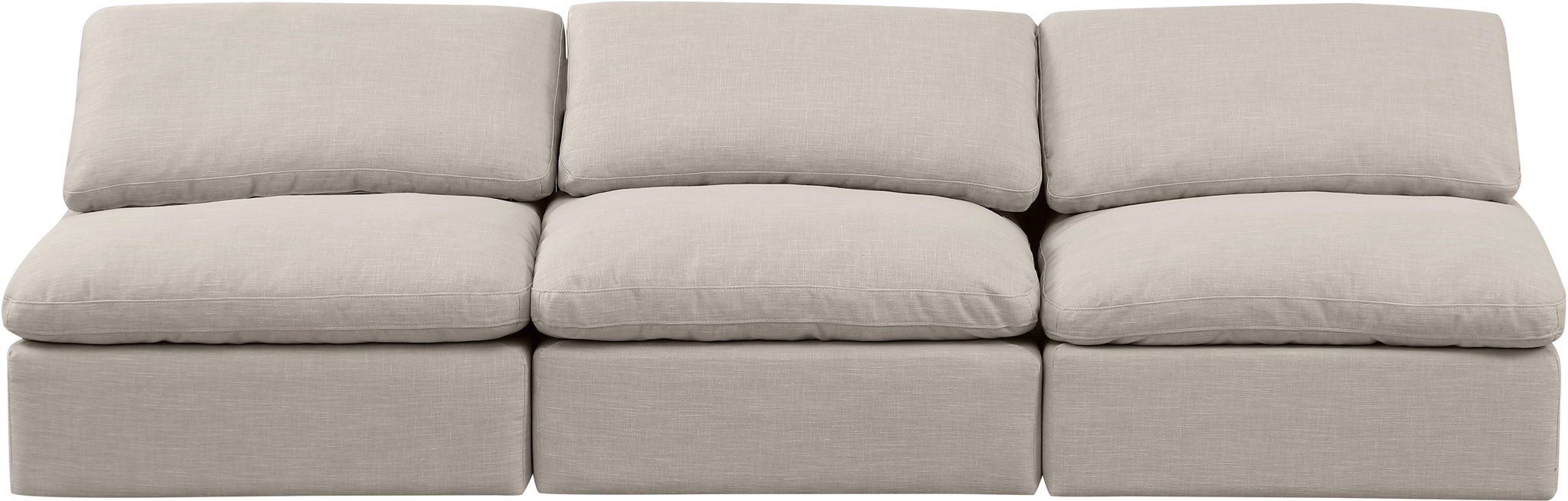 Indulge - Linen 3 Seat Modular Armless Sofa - Urban Living Furniture (Los Angeles, CA)