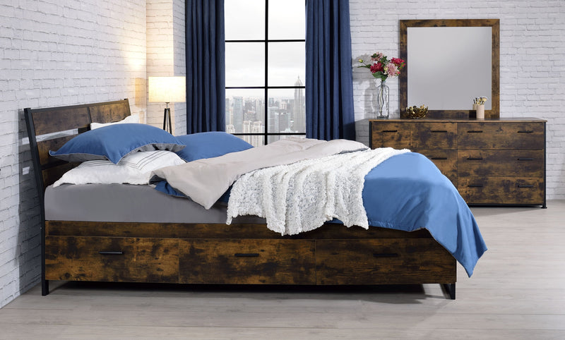 Juvanth - Mirror - Rustic Oak - Urban Living Furniture (Los Angeles, CA)