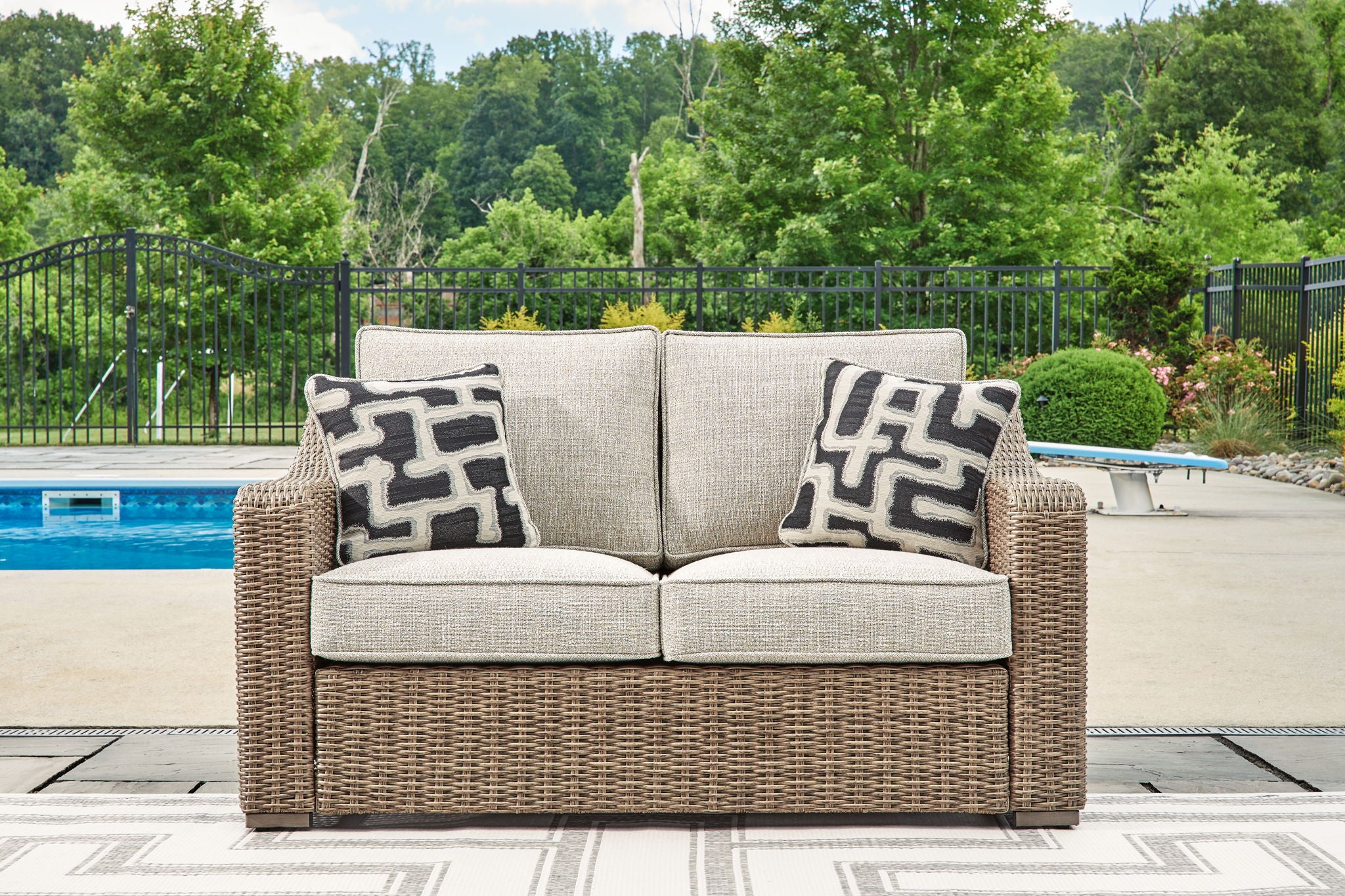Beachcroft - Beige - Loveseat With Cushion - Urban Living Furniture (Los Angeles, CA)