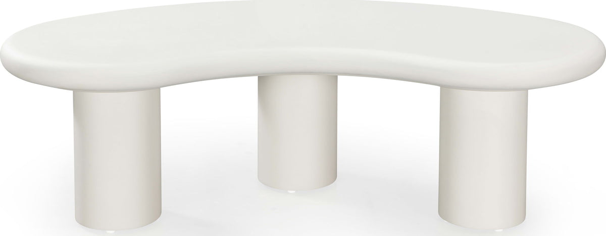 Sven - Tall Wooden Coffee Table - Rice