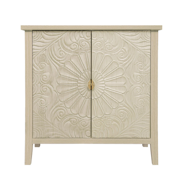 2 Door Cabinet, American Furniture, Suitable For Bedroom, Living Room, Study - Natural