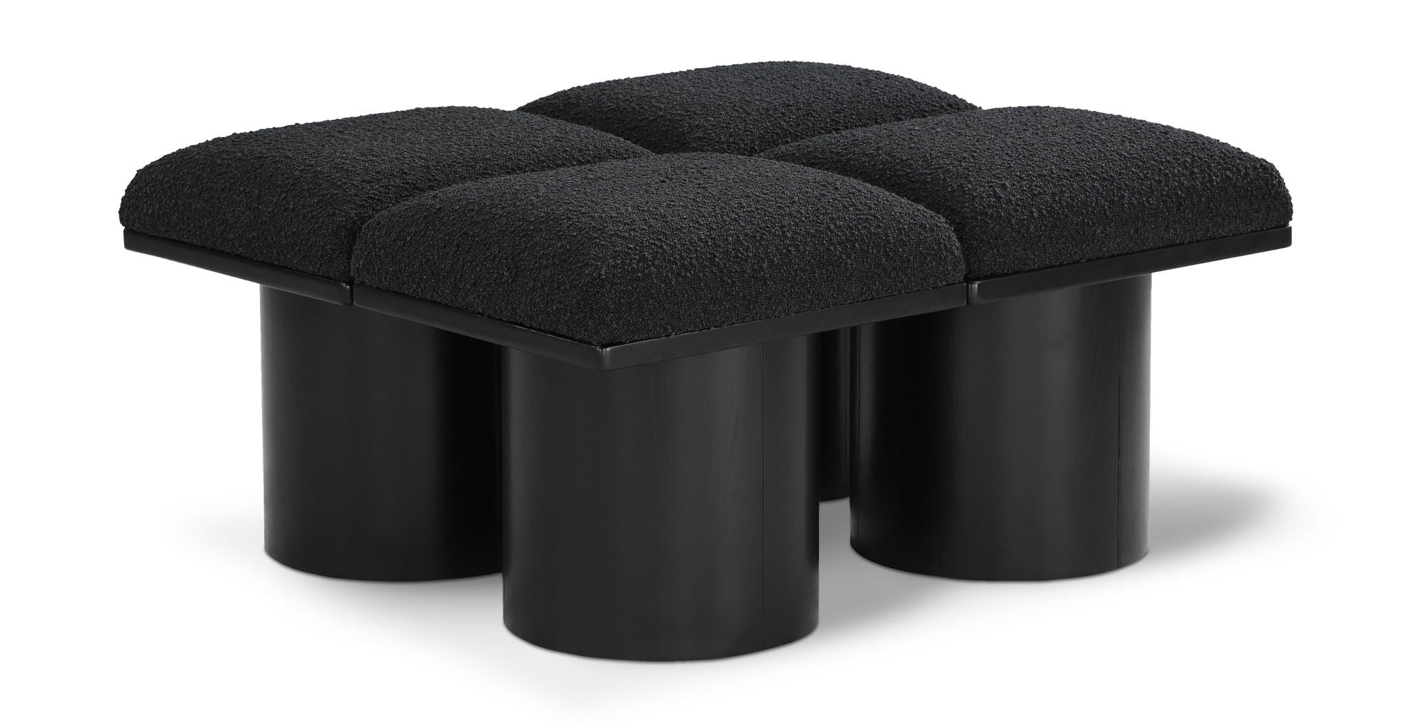 Pavilion - 4 Piece Modular Bench With Black Base - Urban Living Furniture (Los Angeles, CA)
