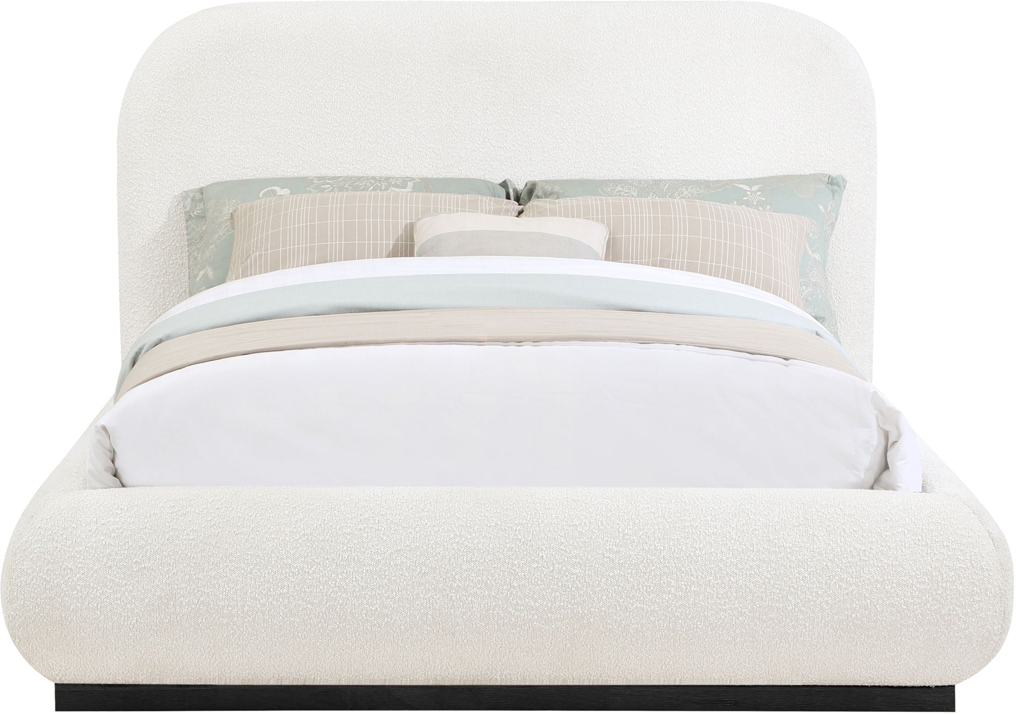 Vaughn - Boucle Bed With Black Base - Urban Living Furniture (Los Angeles, CA)