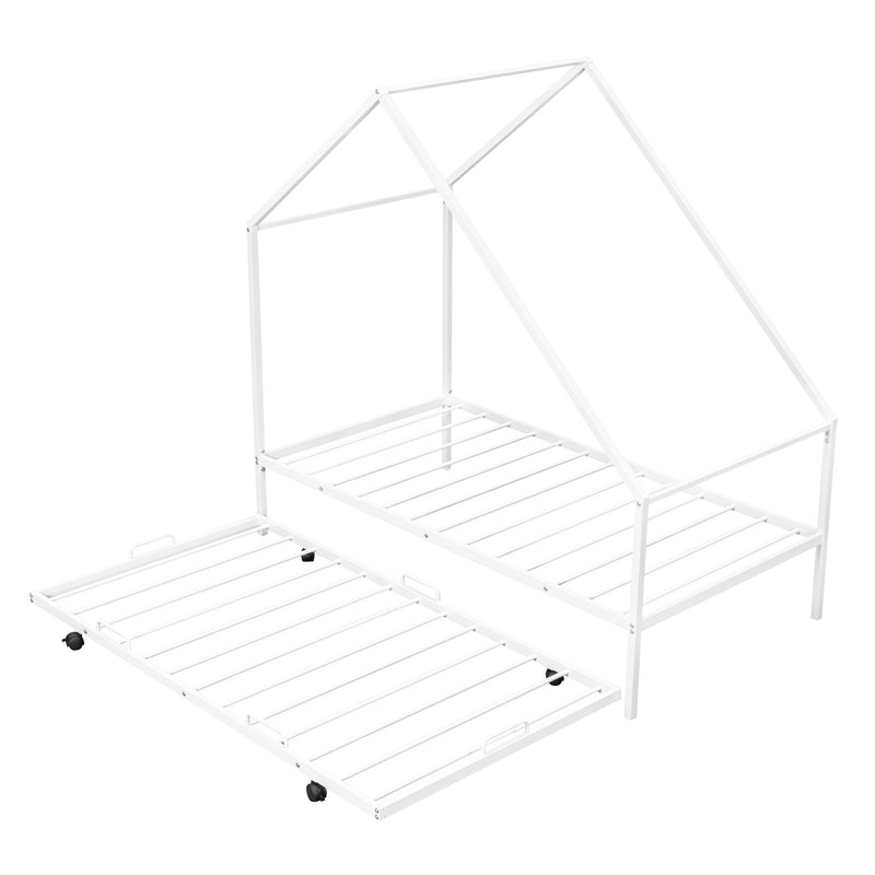 House Bed With Trundle