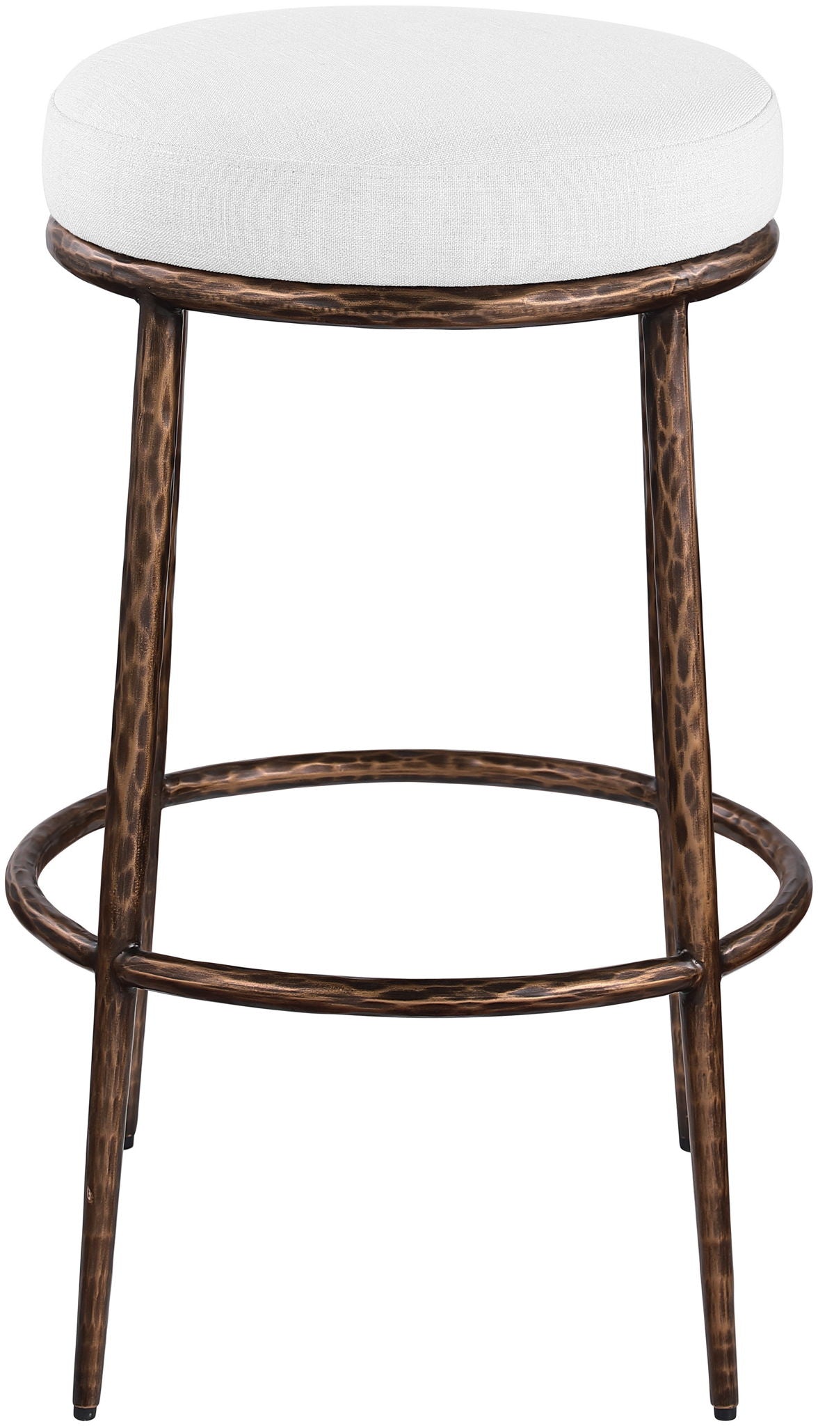Ferro - Performance Fabric Upholstered Backless Bar Stool - Antique Bronze - Urban Living Furniture (Los Angeles, CA)