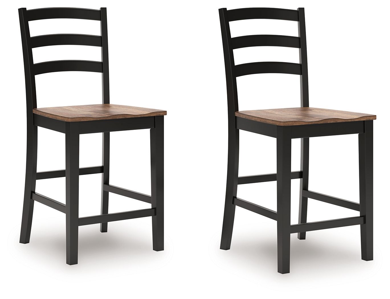 Wildenauer - Brown / Black - Barstool (Set of 2) - Urban Living Furniture (Los Angeles, CA)