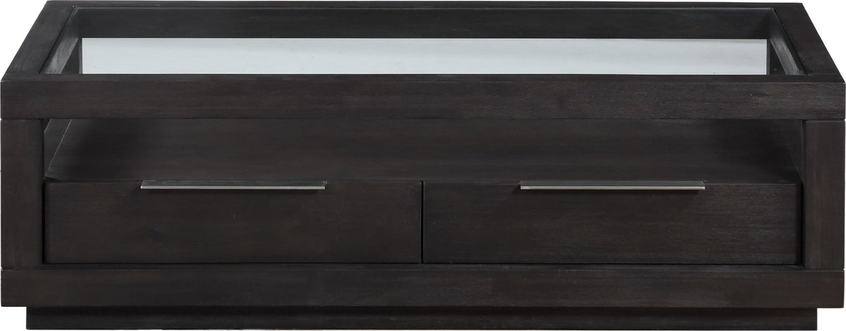 Oxford - Two Drawer Rectangular Coffee Table - Basalt Gray