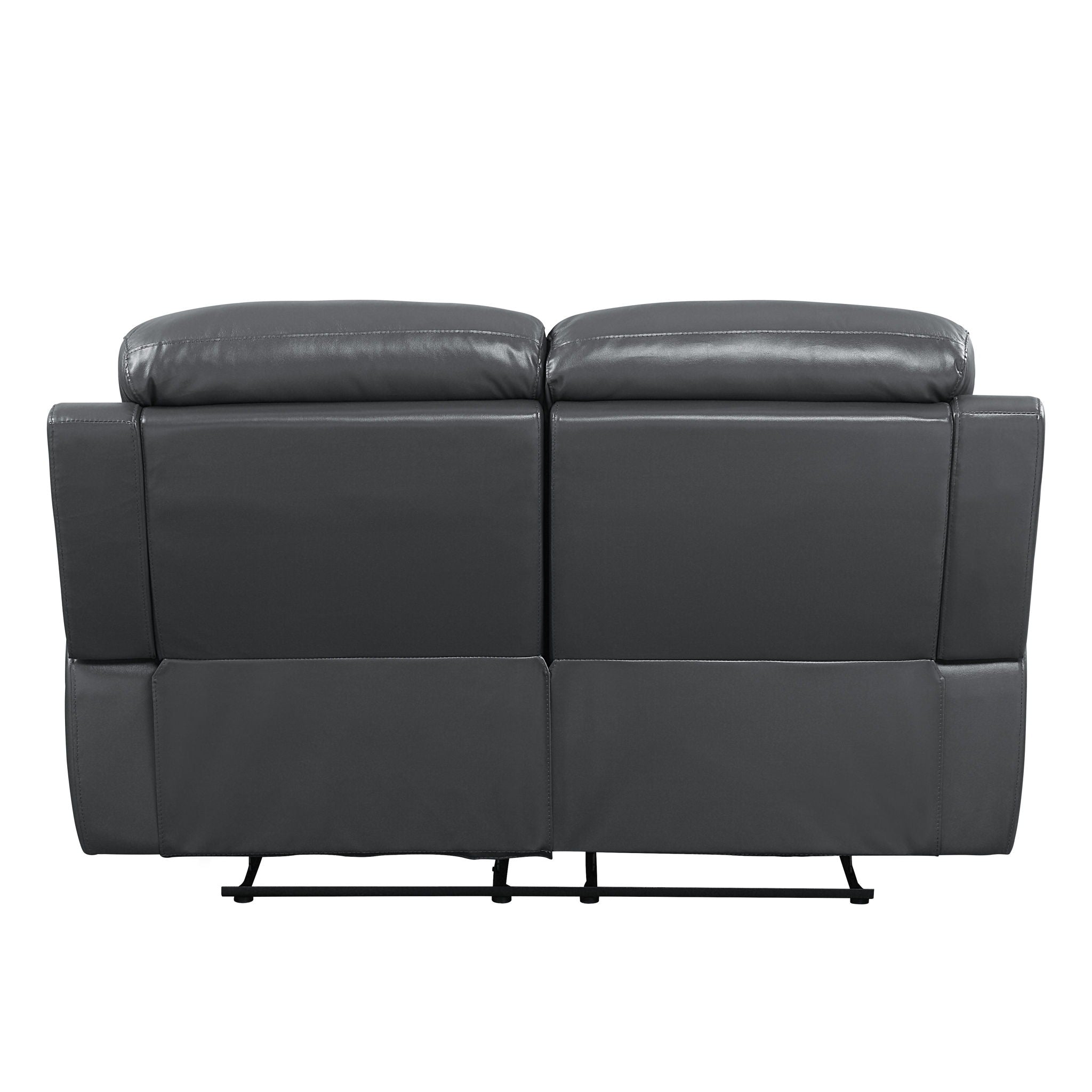 Lamruil - Loveseat - Gray Top Grain Leather - Urban Living Furniture (Los Angeles, CA)