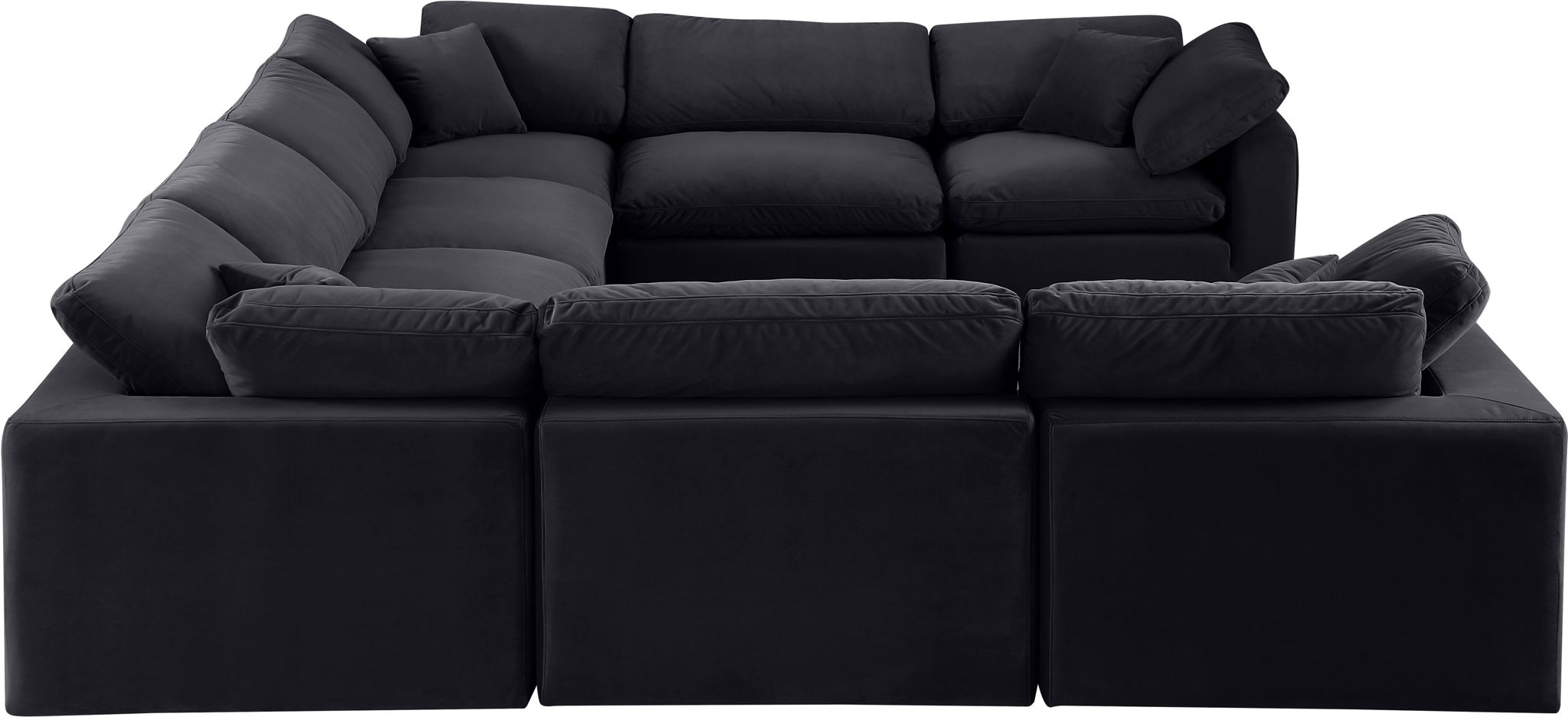 Comfy - 8 Piece Velvet Modular Sectional - Urban Living Furniture (Los Angeles, CA)