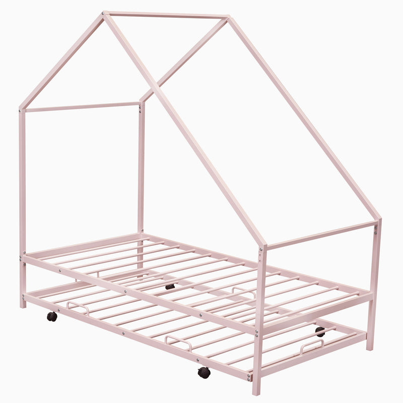House Bed With Trundle