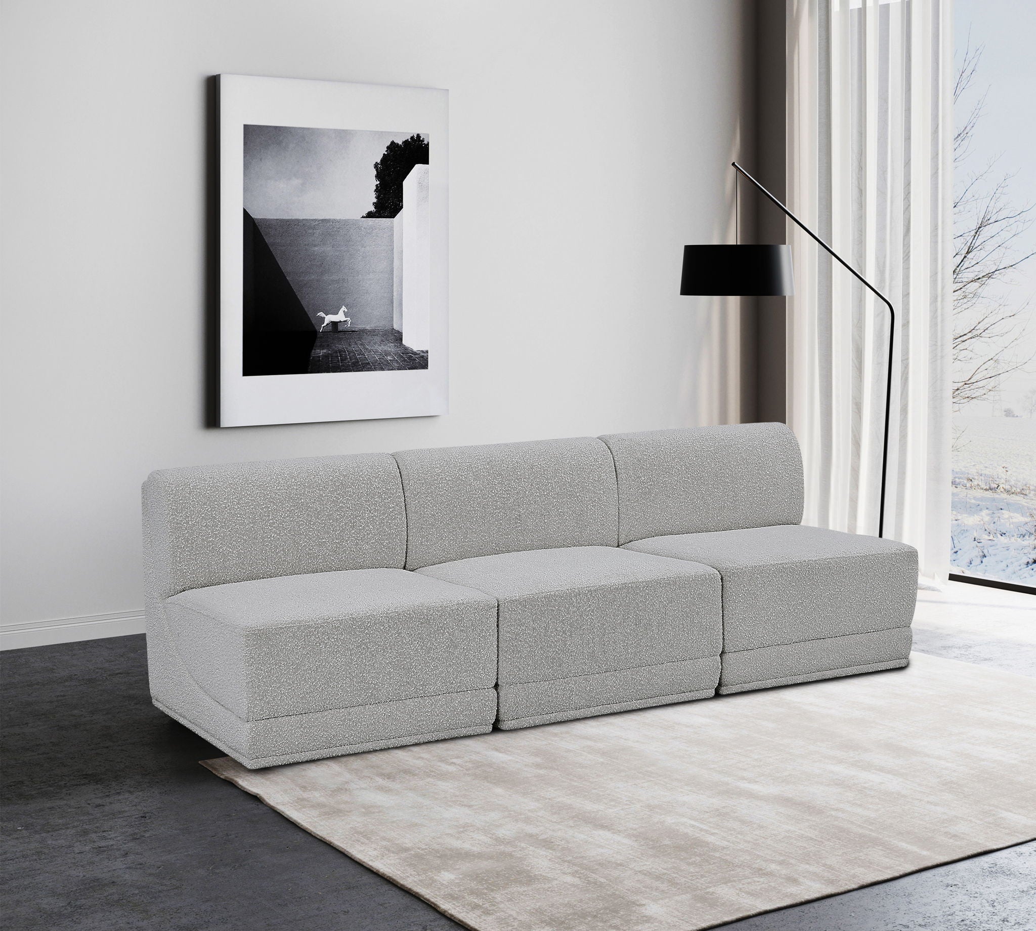 Ollie - 3 Seat Armless Modular Sofa - Urban Living Furniture (Los Angeles, CA)