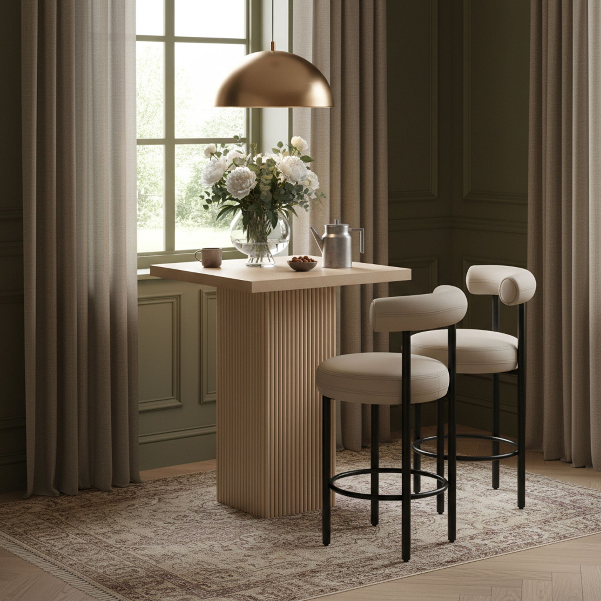 Belinda - Oak Veneer And Solid Wood Table - Urban Living Furniture (Los Angeles, CA)