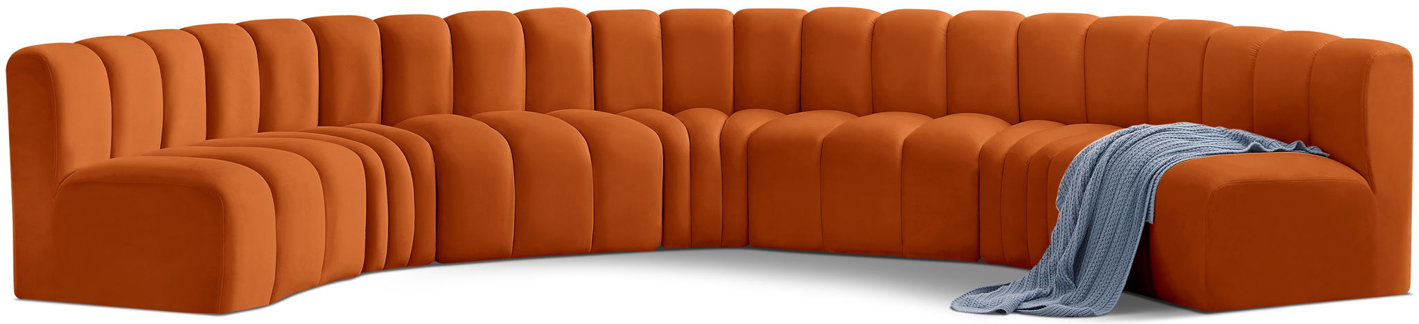 Arc - Velvet 7 Piece U-Shaped Modular Sofa - Urban Living Furniture (Los Angeles, CA)