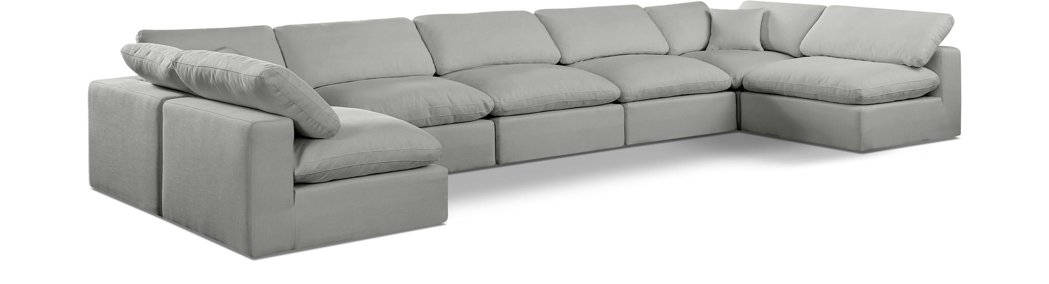 Comfy - 7 Piece Linen Modular Armless Sectional - Urban Living Furniture (Los Angeles, CA)