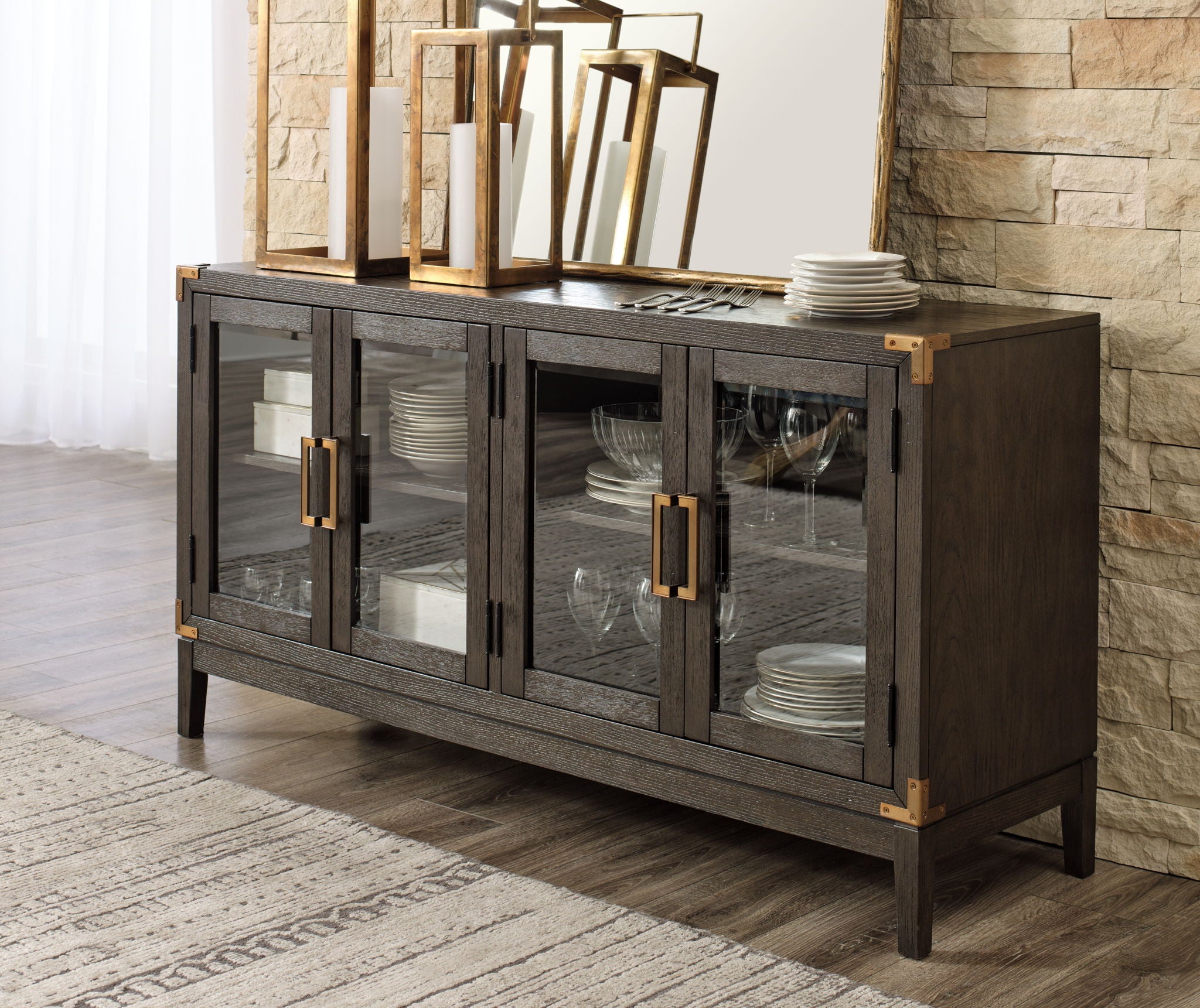 Burkhaus - Dark Brown - Dining Room Server - Urban Living Furniture (Los Angeles, CA)