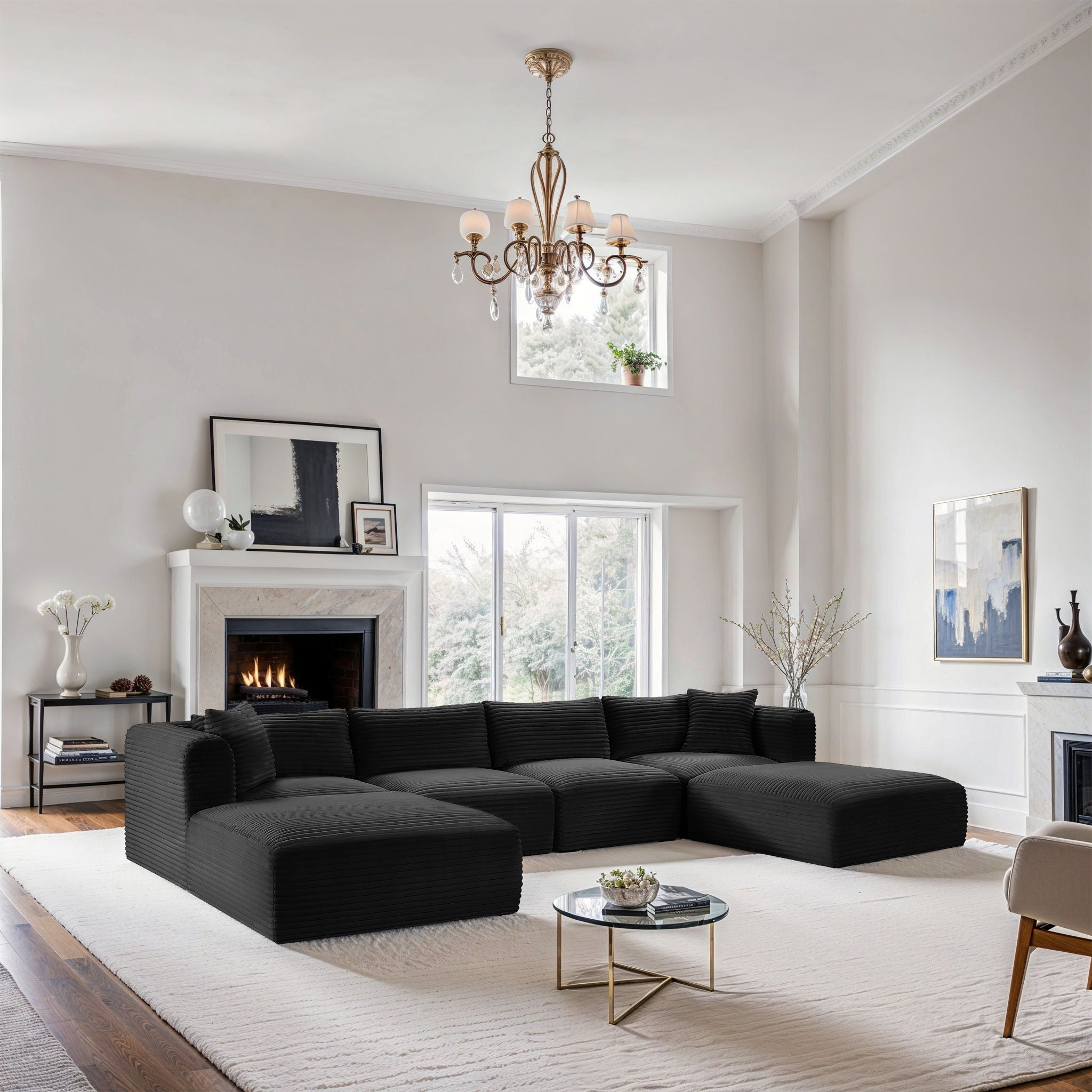 Shaggy - 6 Piece Modular Sectional With 2 Ottomans - Urban Living Furniture (Los Angeles, CA)
