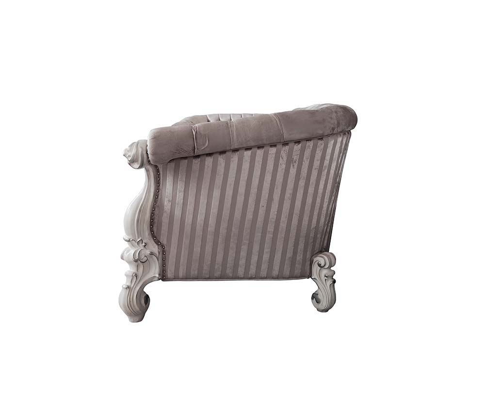 Versailles - Sofa - Ivory Fabric & Bone White Finish - Urban Living Furniture (Los Angeles, CA)