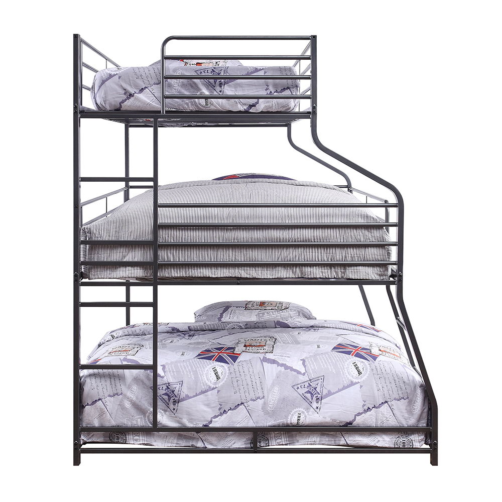 Caius II - Twin Over Full/Queen Bunk Bed - Gunmetal - Urban Living Furniture (Los Angeles, CA)