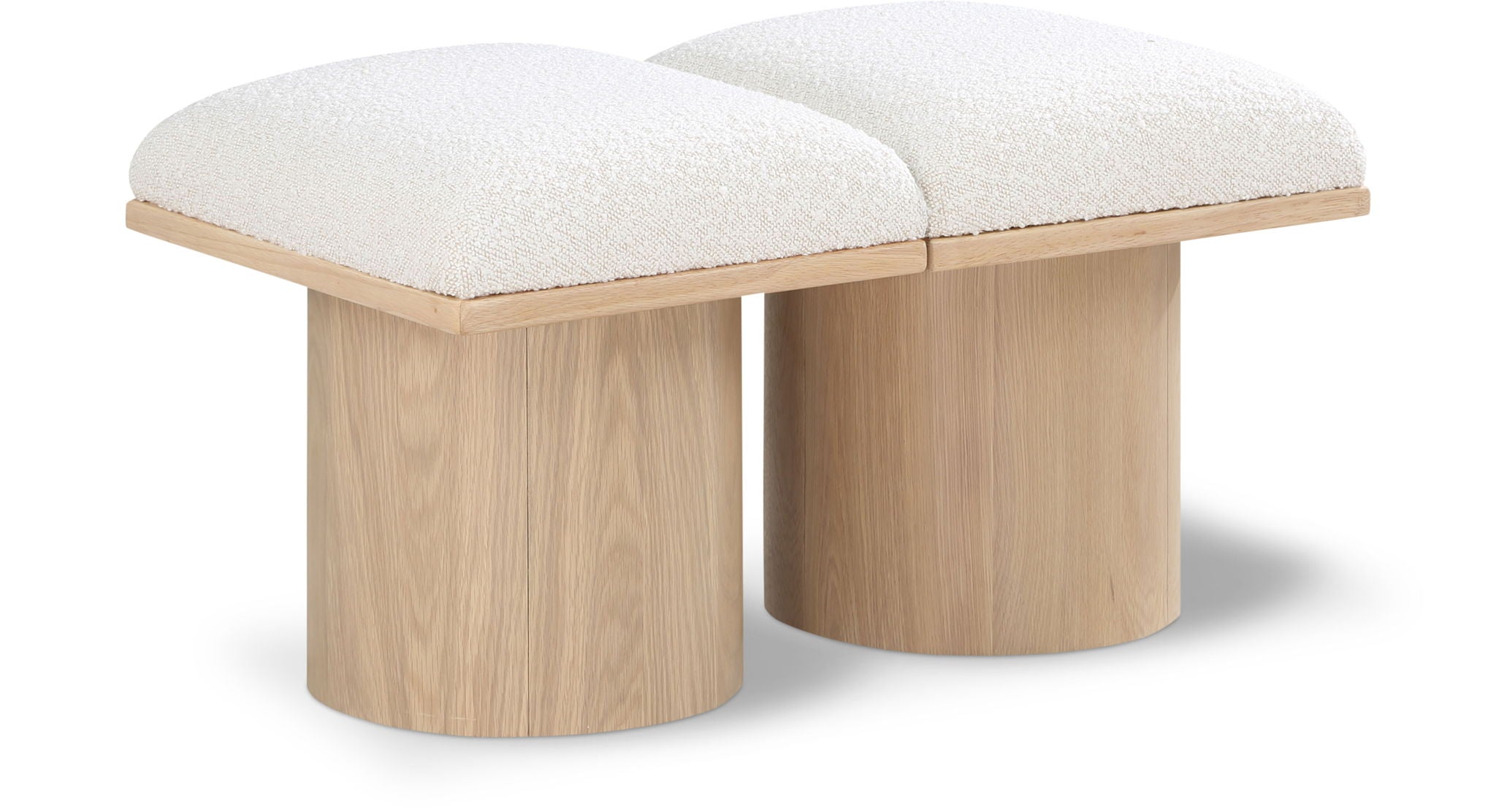 Pavilion - 2 Piece Modular Bench With Natural Base - Urban Living Furniture (Los Angeles, CA)