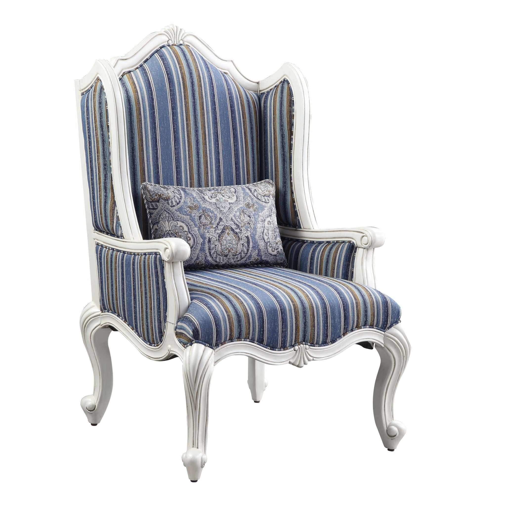 Ciddrenar - Chair - Fabric & White Finish - Urban Living Furniture (Los Angeles, CA)