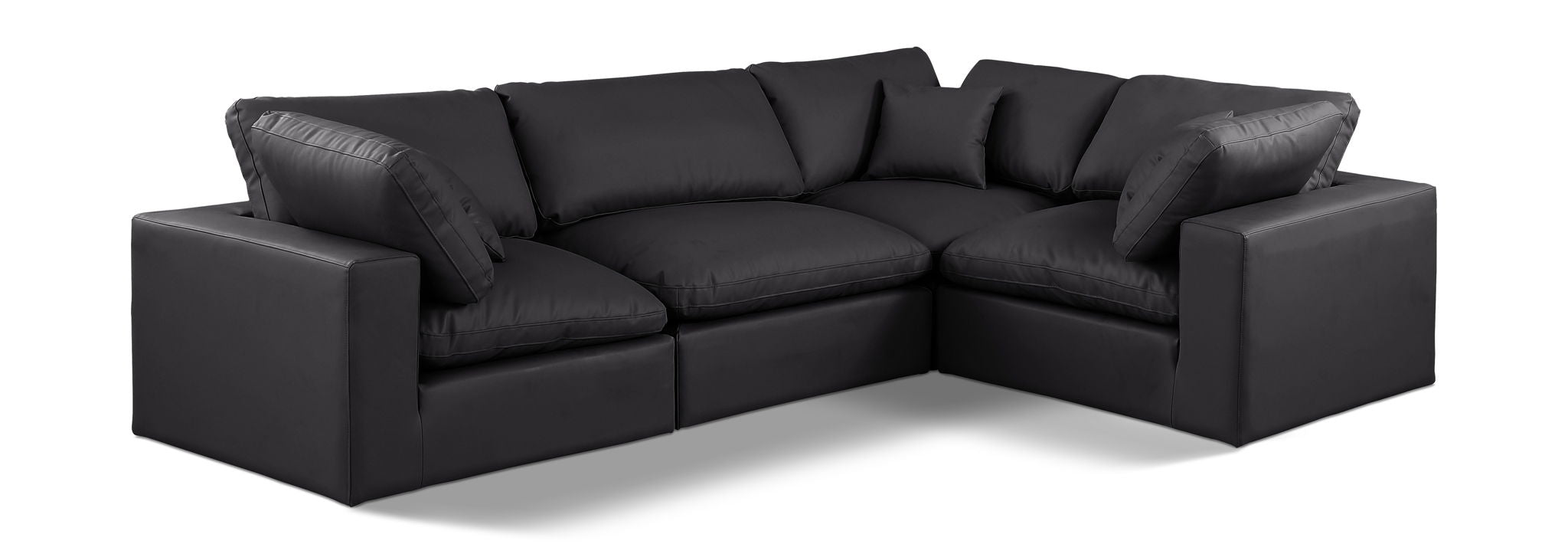 Comfy - 4 Piece Faux Leather Modular Sectional - Urban Living Furniture (Los Angeles, CA)