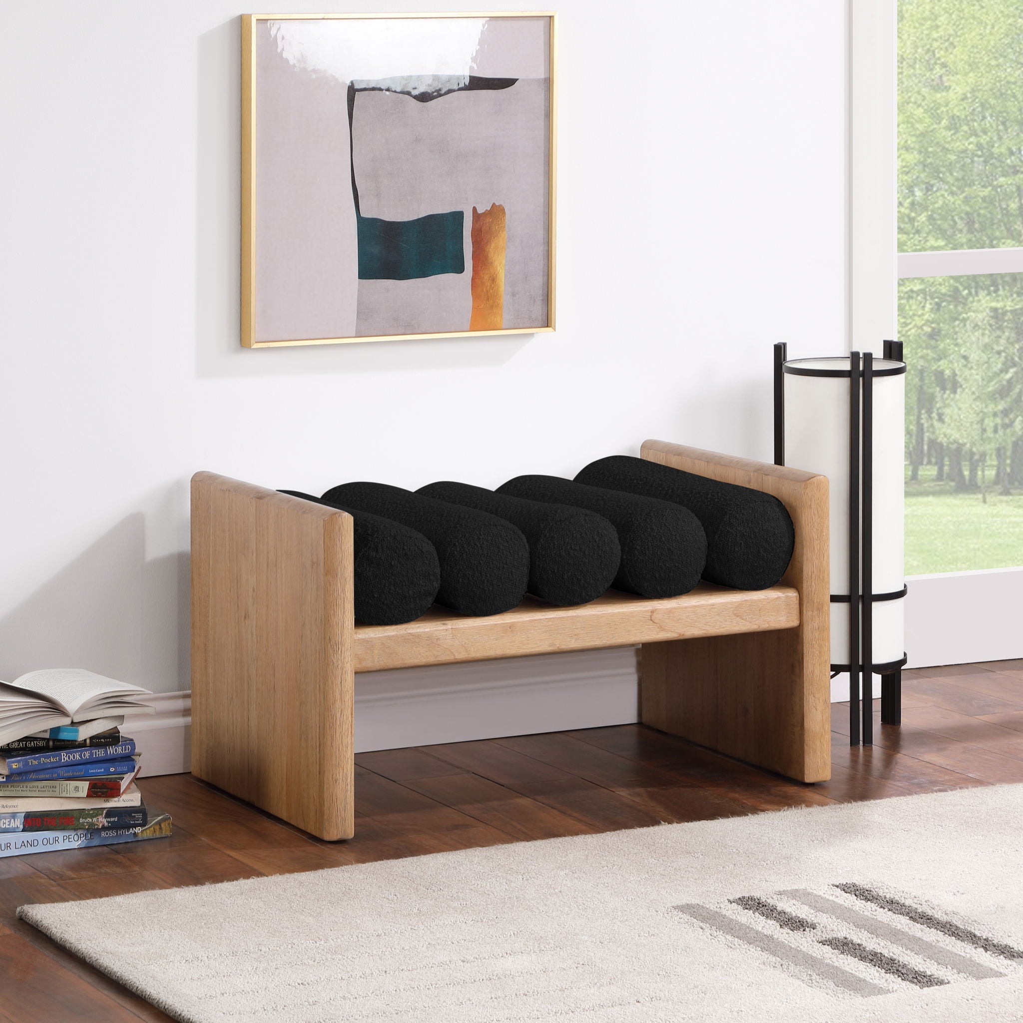 Waverly - Bench With Natural Frame - Urban Living Furniture (Los Angeles, CA)