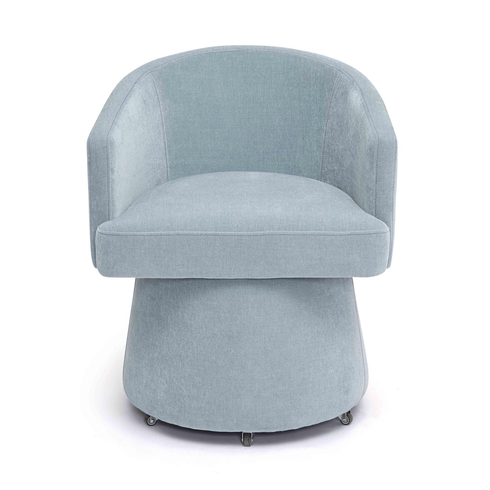 Kristen - Upcycled Chenille Rolling Desk Chair - Urban Living Furniture (Los Angeles, CA)