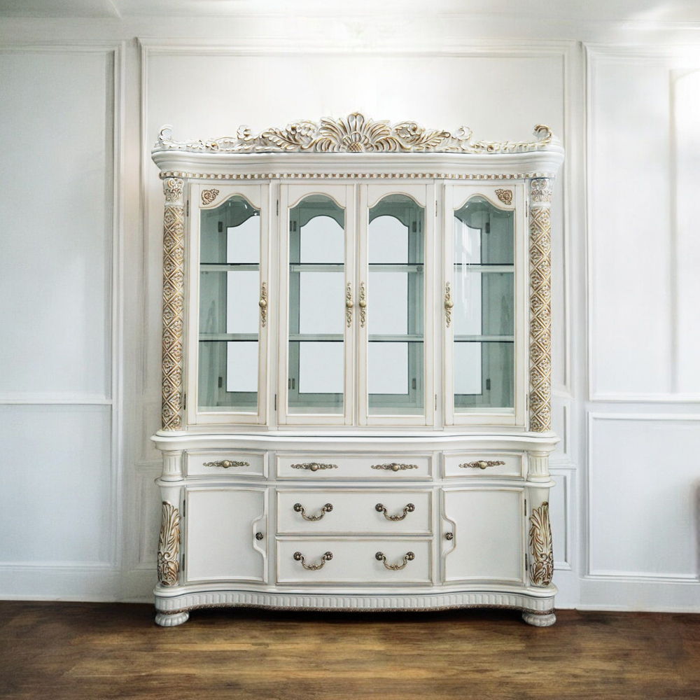 Vendome - Buffet & Hutch - Antique Pearl - Urban Living Furniture (Los Angeles, CA)