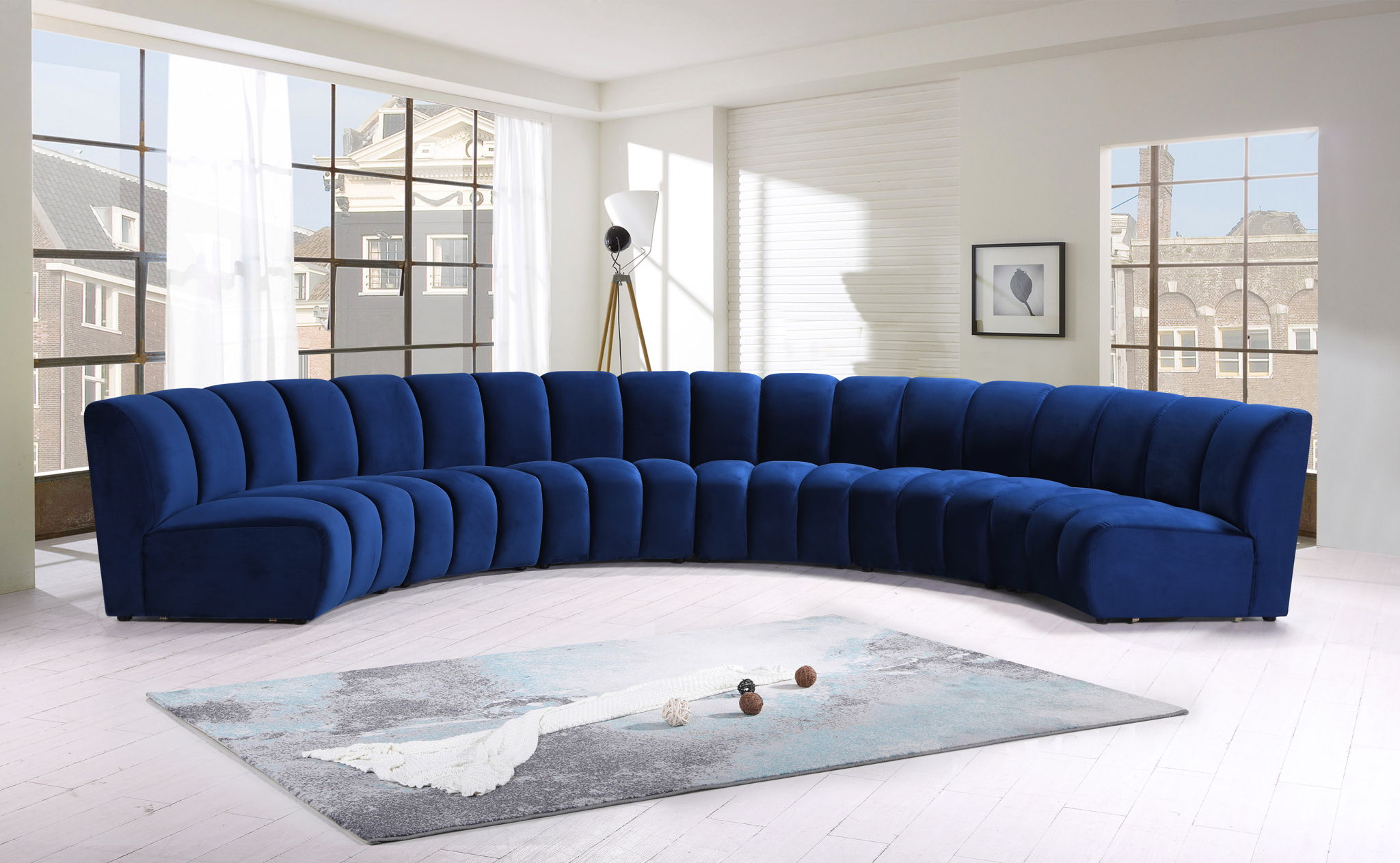 Infinity - 6 Piece Velvet Modular Sectional - Urban Living Furniture (Los Angeles, CA)