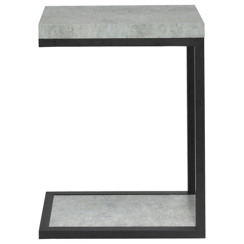 Beck - Engineered Wood C-Shape Sofa Side Table