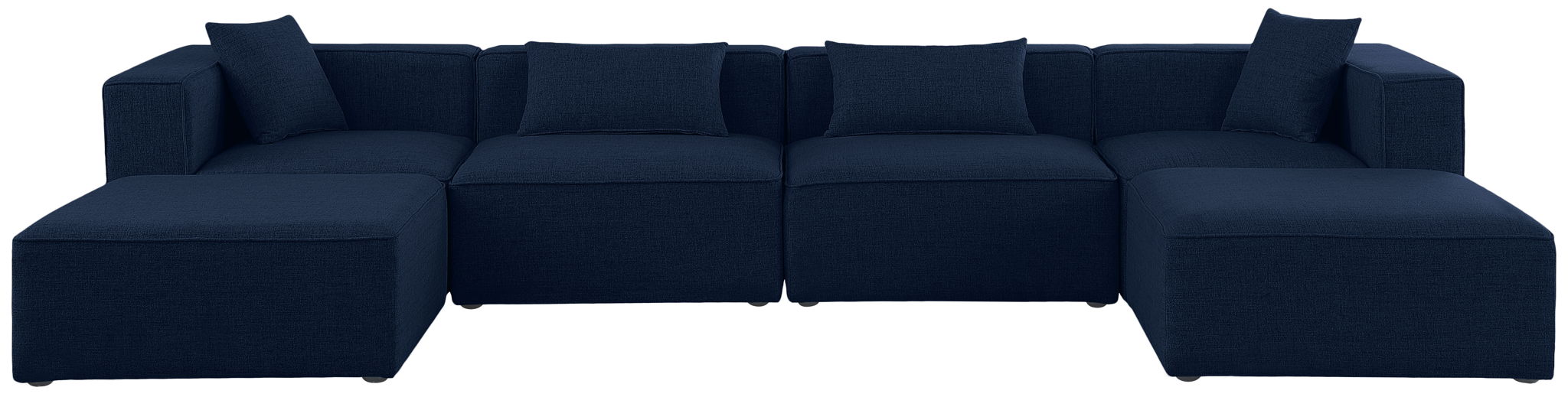 Cube - Linen 6 Piece Modular Double Chaise Sectional - Urban Living Furniture (Los Angeles, CA)