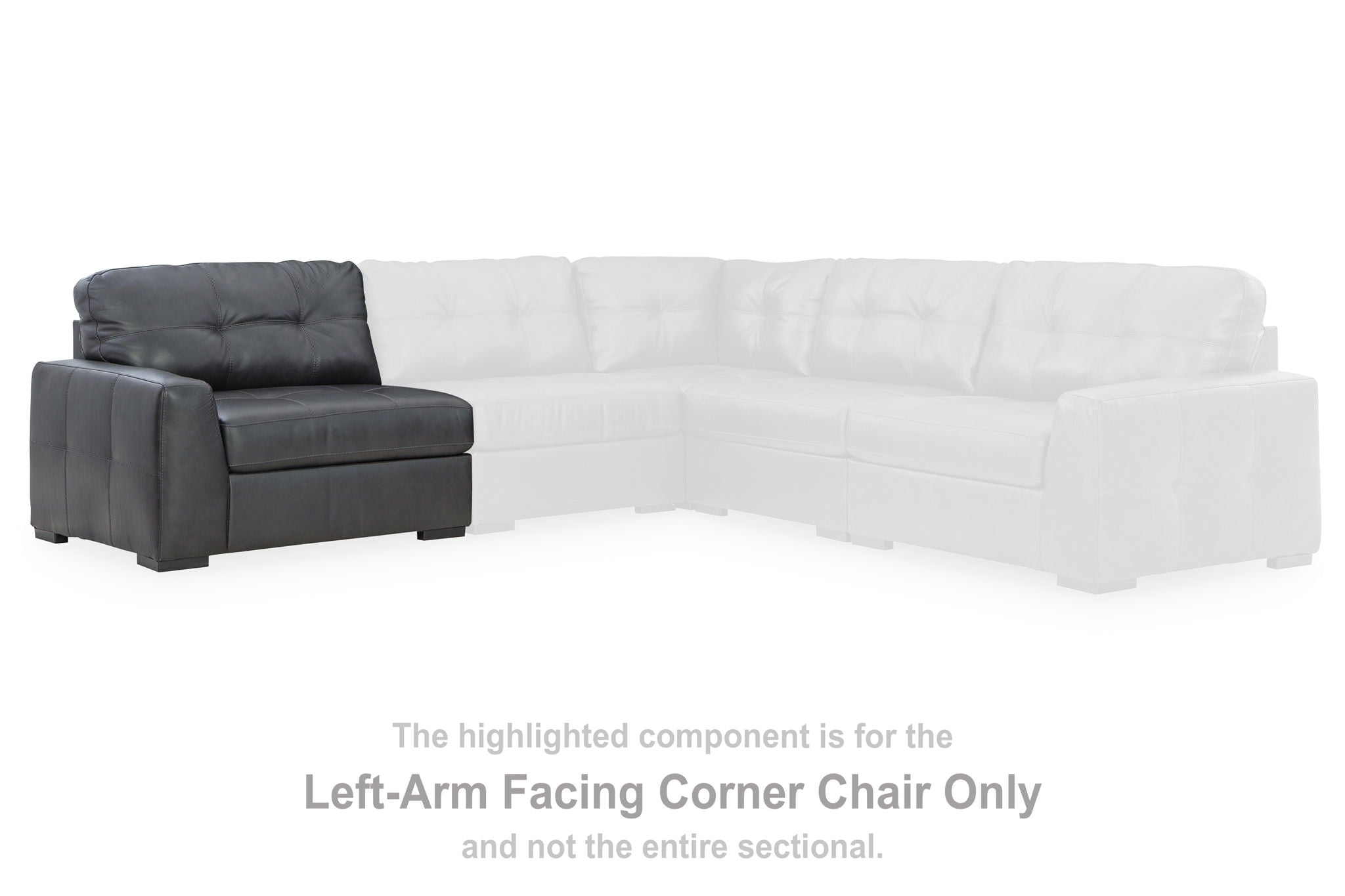 Brindley Pier - Fog - Laf Corner Chair - Urban Living Furniture (Los Angeles, CA)