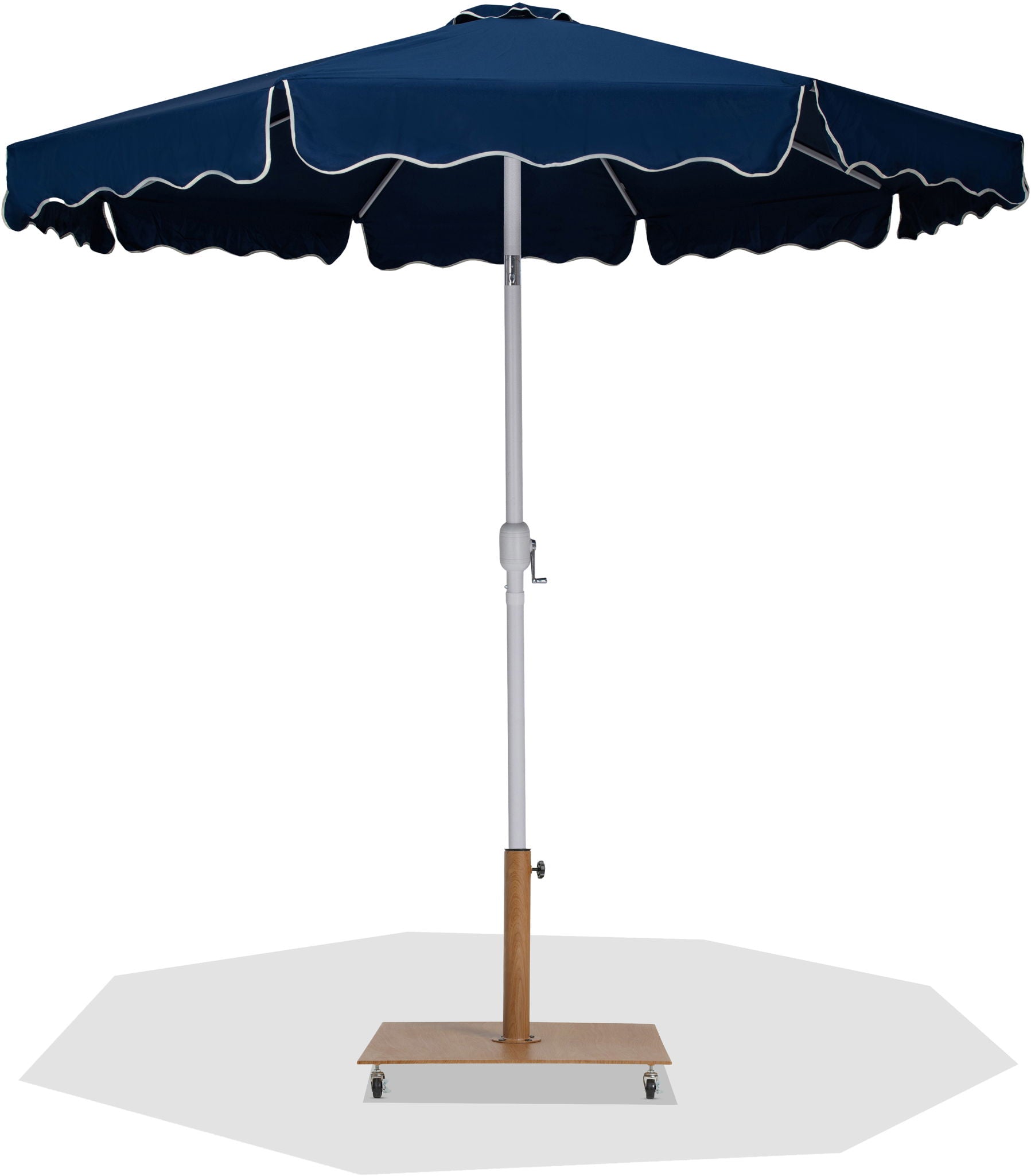 Amalfi - Aluminum Patio Umbrella - Light Brown Base / White Pole - Urban Living Furniture (Los Angeles, CA)