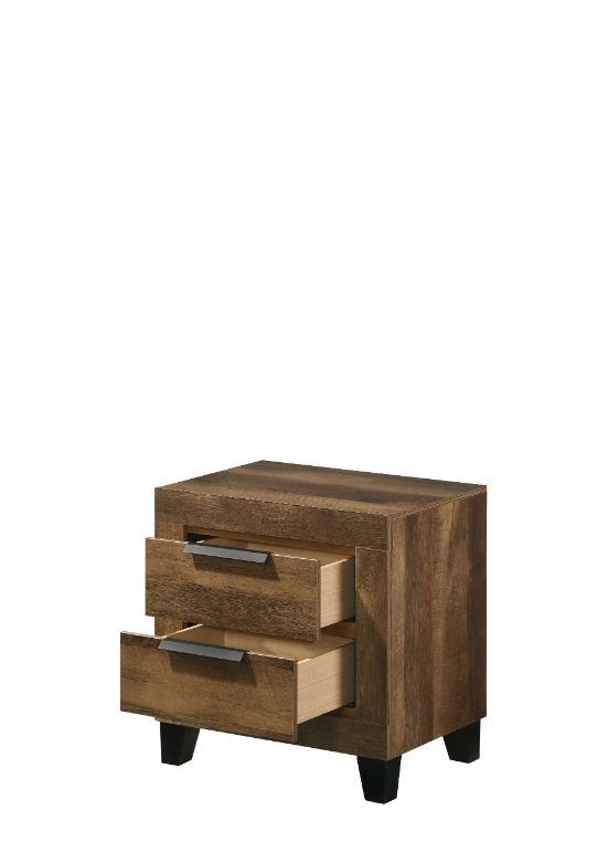Morales - Nightstand - Rustic Oak Finish - Urban Living Furniture (Los Angeles, CA)