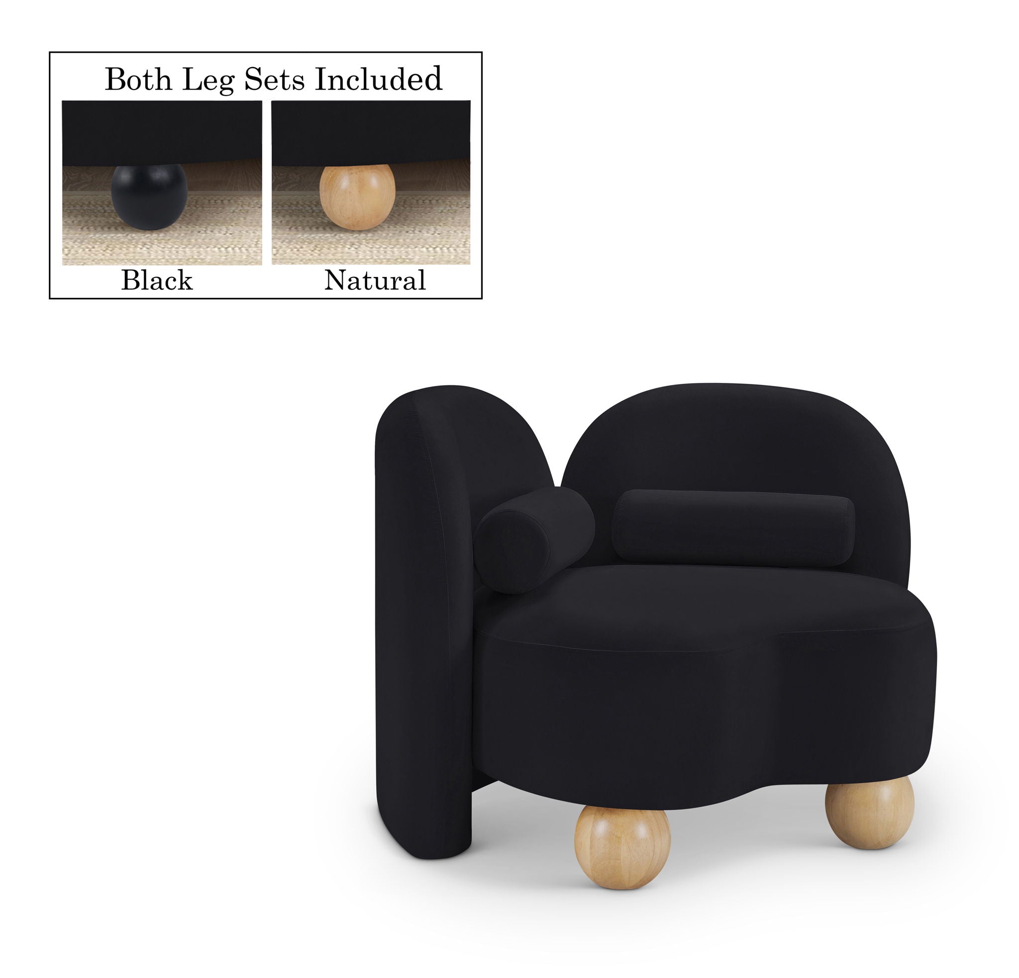 Daphne - Velvet Chair - Urban Living Furniture (Los Angeles, CA)