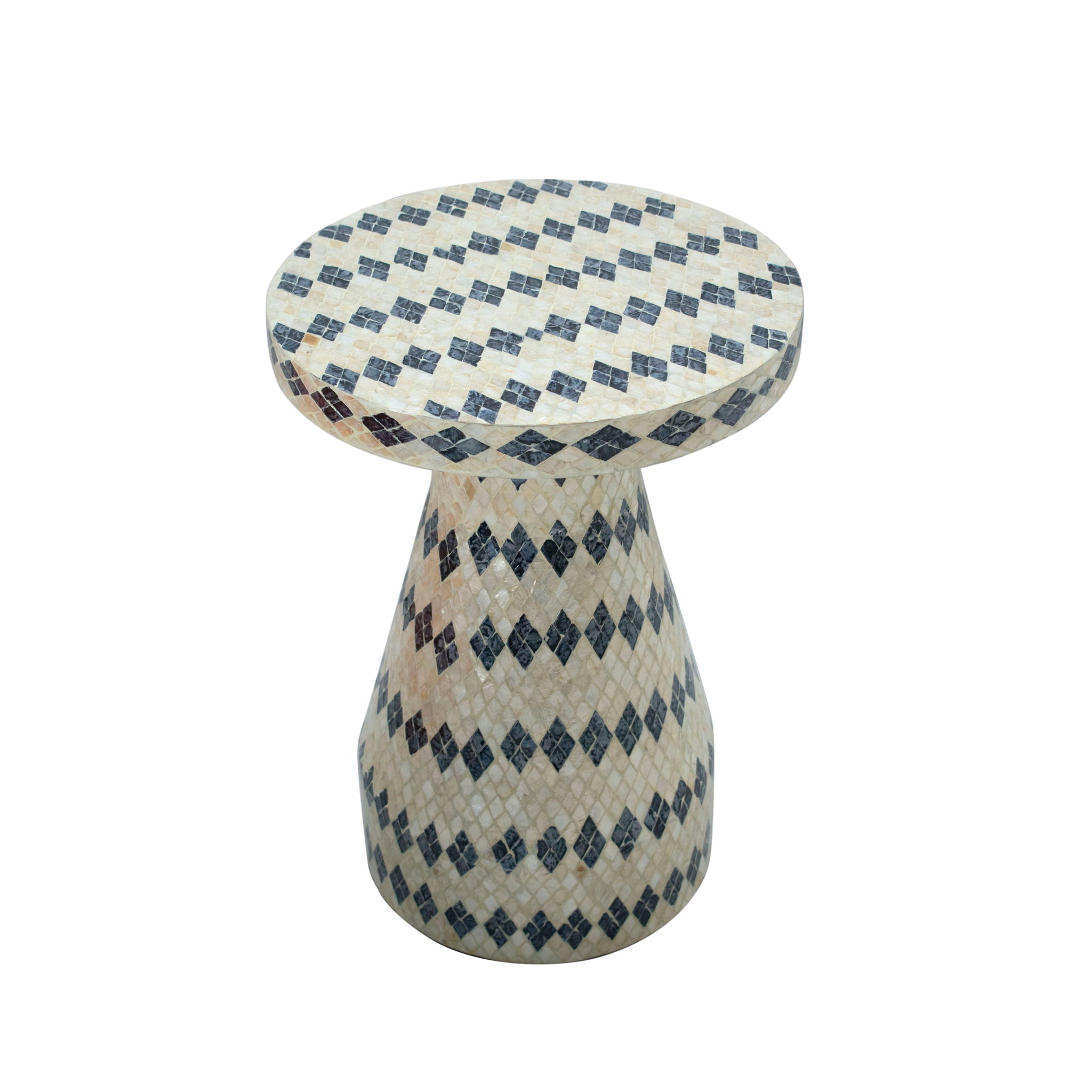 Halio - Checkered Shell Side Table - Urban Living Furniture (Los Angeles, CA)