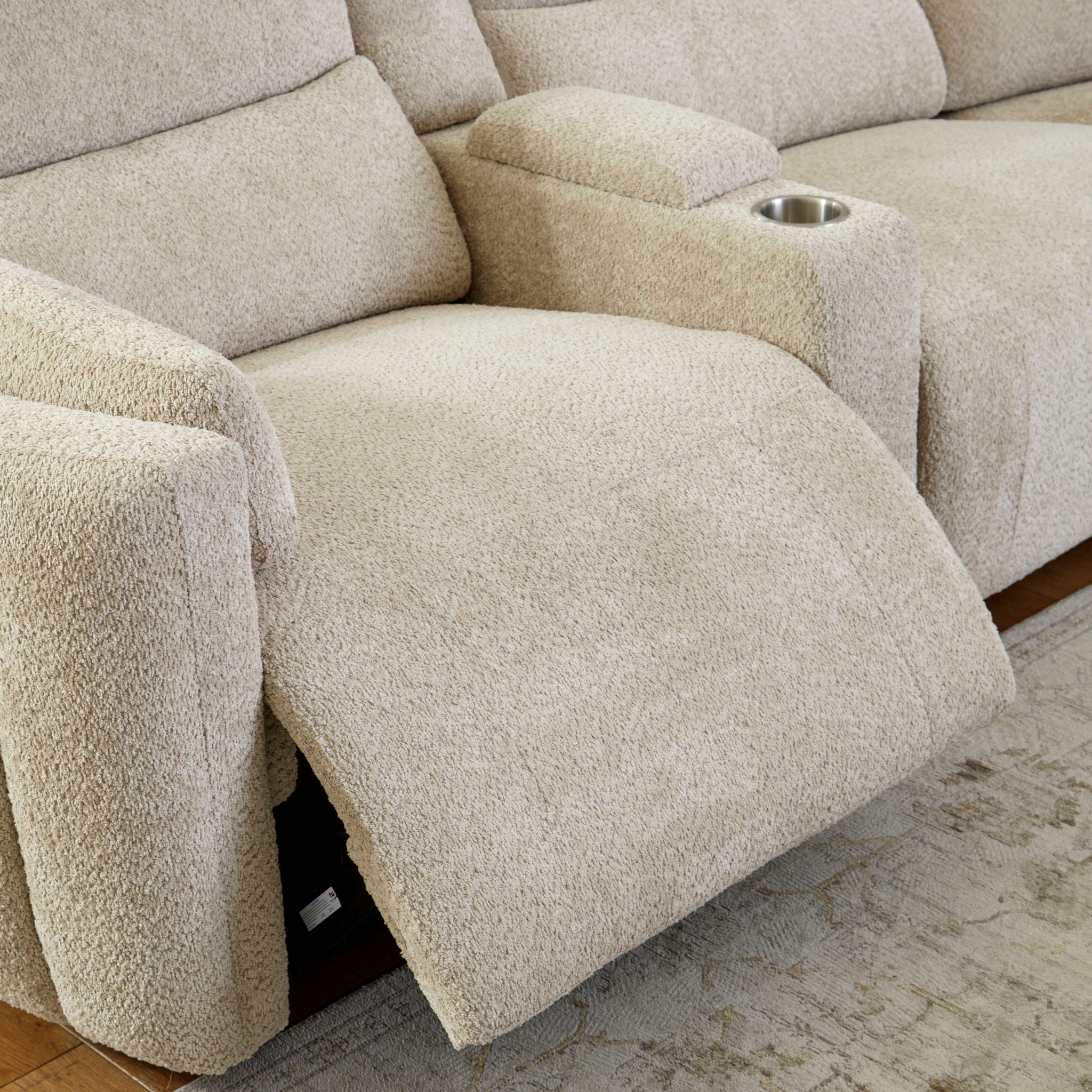 Modesto - Power Left Arm Facing Recliner - Buttercream