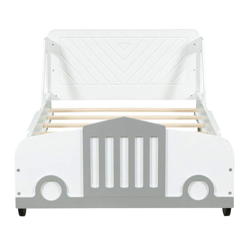 Car Shaped Platform Bed With Wheels