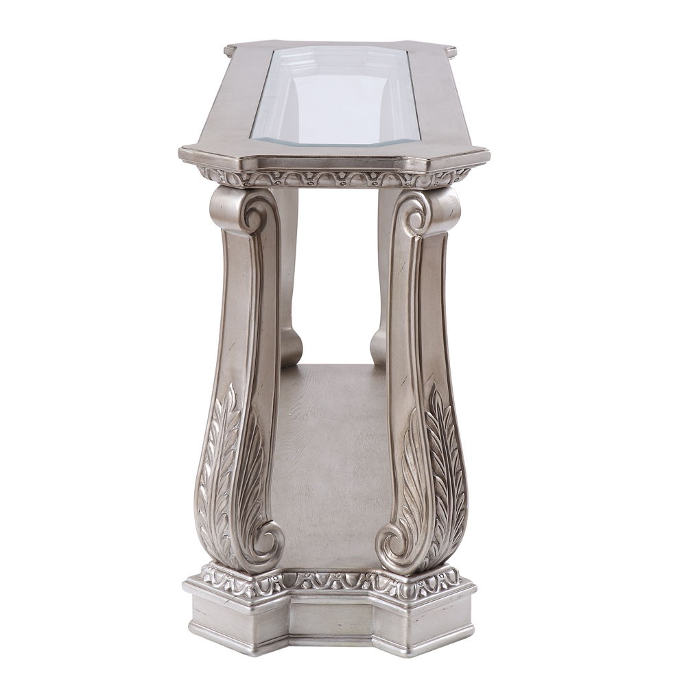Northville - Sofa Table - Clear Glass & Antique Silver - Urban Living Furniture (Los Angeles, CA)