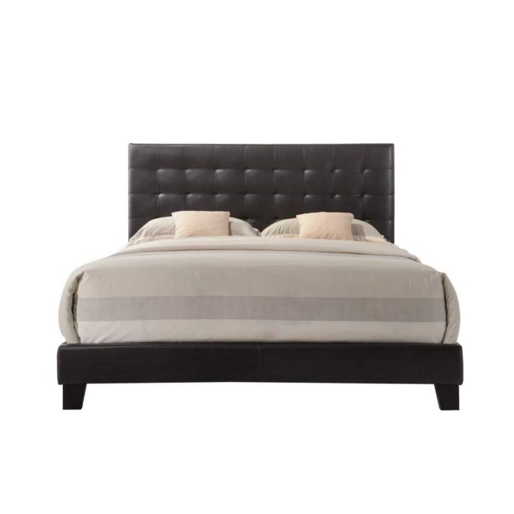 Masate - Queen Bed - Espresso Synthetic Leather - Urban Living Furniture (Los Angeles, CA)