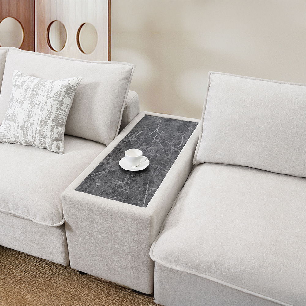 Marisa - Modular Console - Beige Boucle - Urban Living Furniture (Los Angeles, CA)