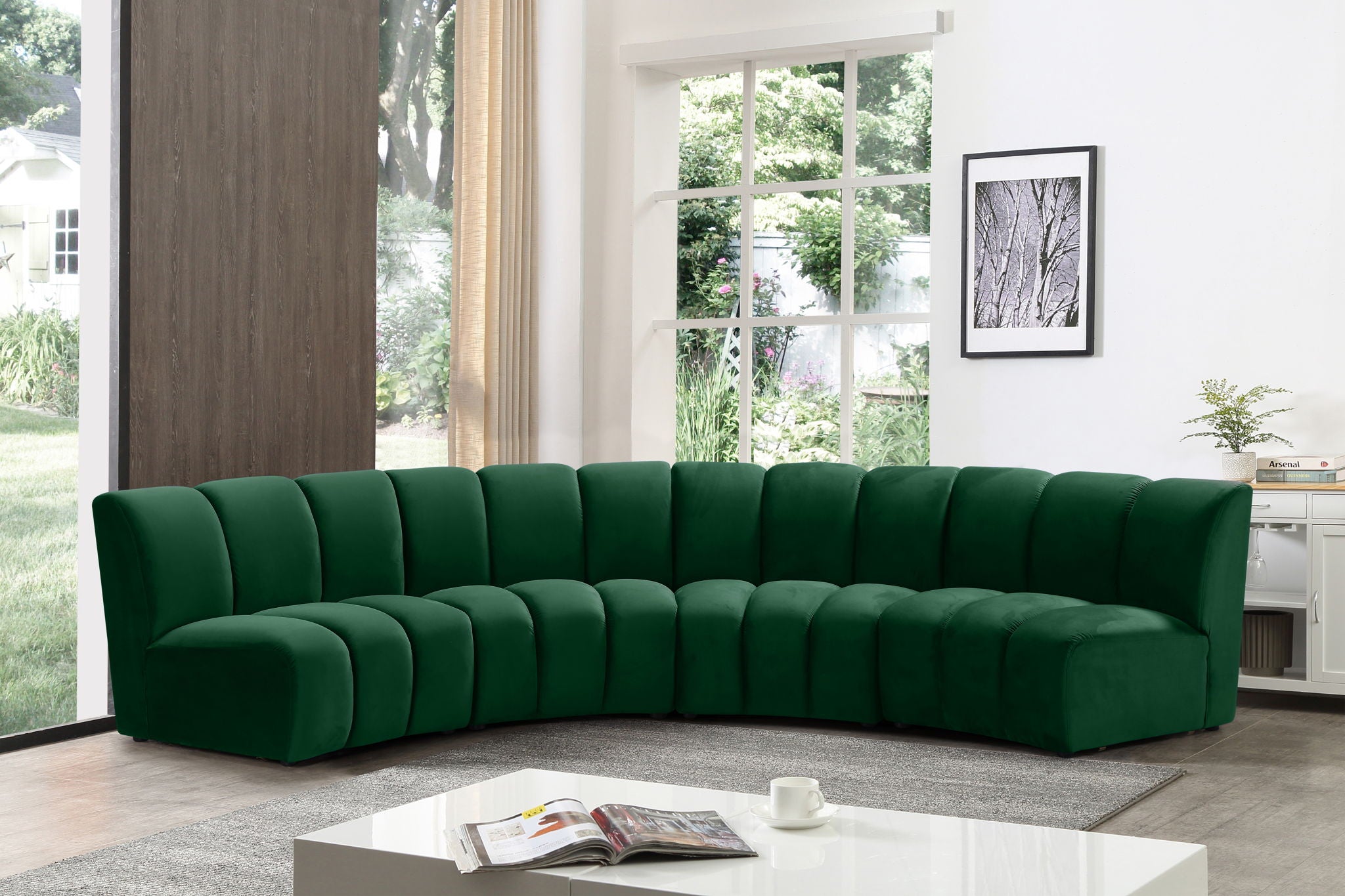 Infinity - 4 Piece Velvet Modular Sectional - Urban Living Furniture (Los Angeles, CA)
