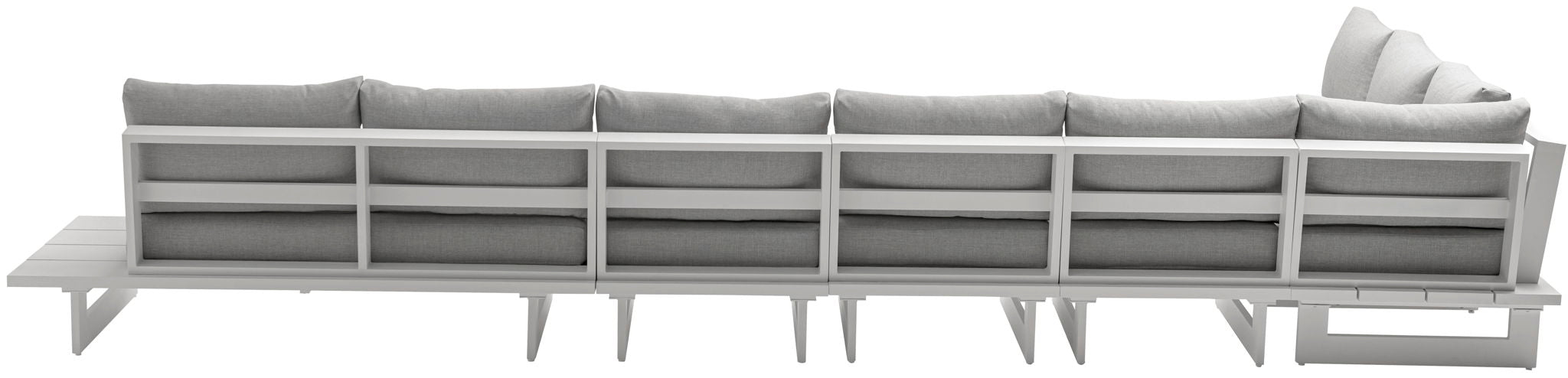 Maldives - 6 Piece Water Resistant Outdoor Patio Modular Sectional With White Base - Urban Living Furniture (Los Angeles, CA)
