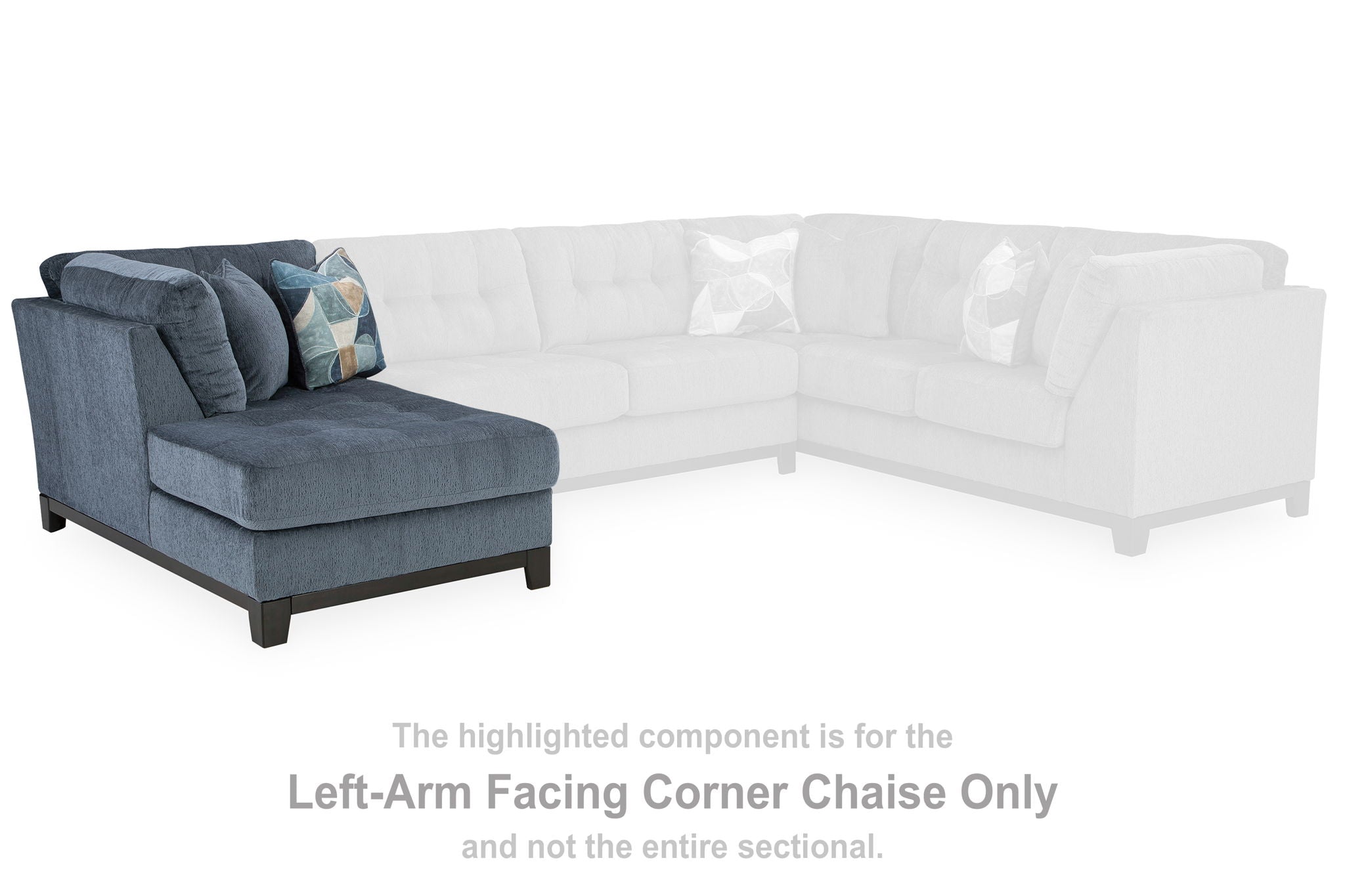 Maxon Place - Navy - Laf Corner Chaise - Urban Living Furniture (Los Angeles, CA)