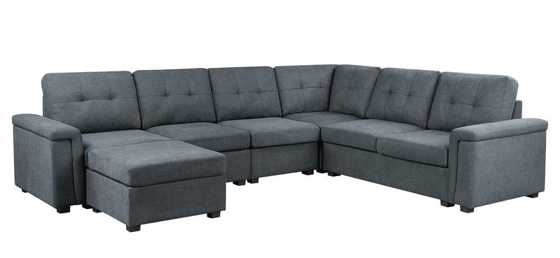 Isla - Fabric Sectional Sofa With Ottoman - Urban Living Furniture (Los Angeles, CA)