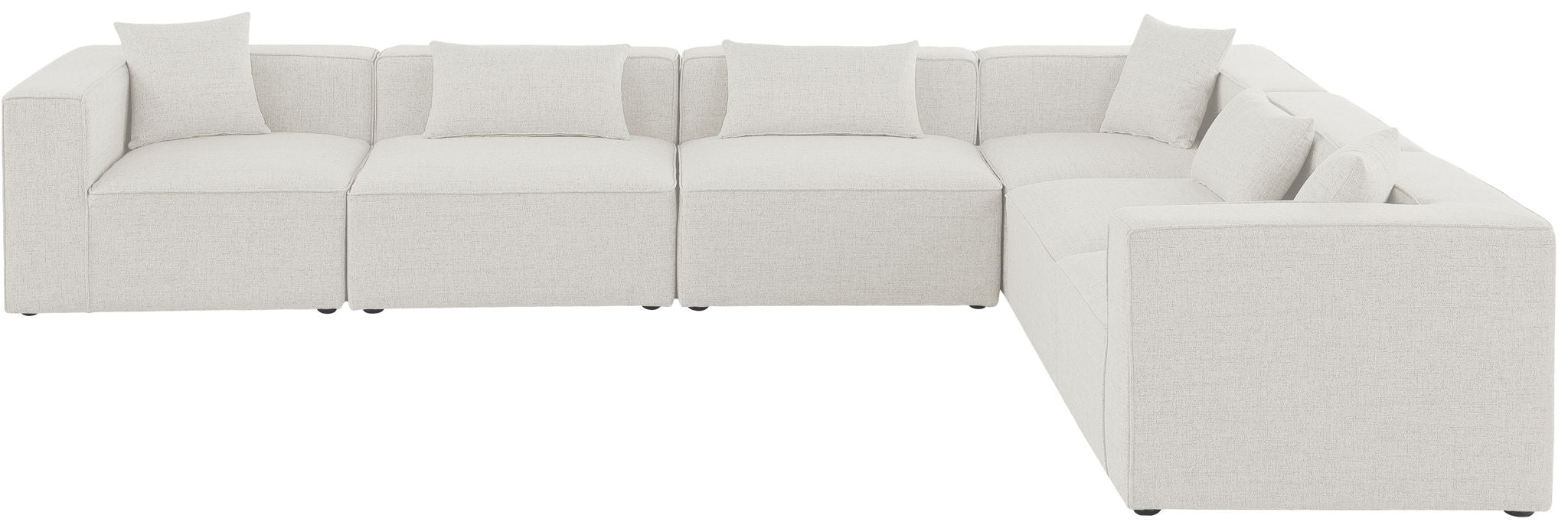 Cube - Linen 6 Piece Modular Corner Sectional - Urban Living Furniture (Los Angeles, CA)