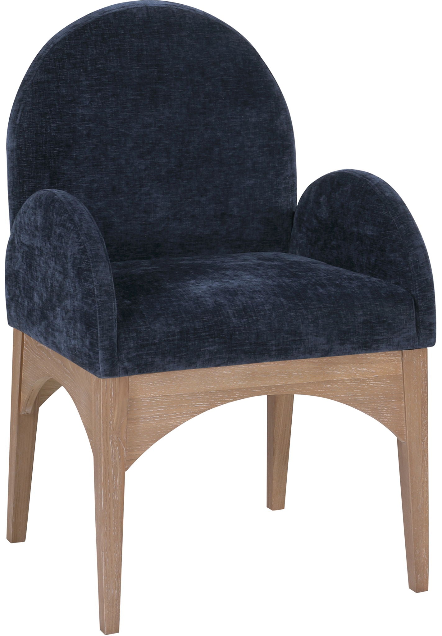 Waldorf - Chenille Dining Arm Chair With Natural Legs - Urban Living Furniture (Los Angeles, CA)