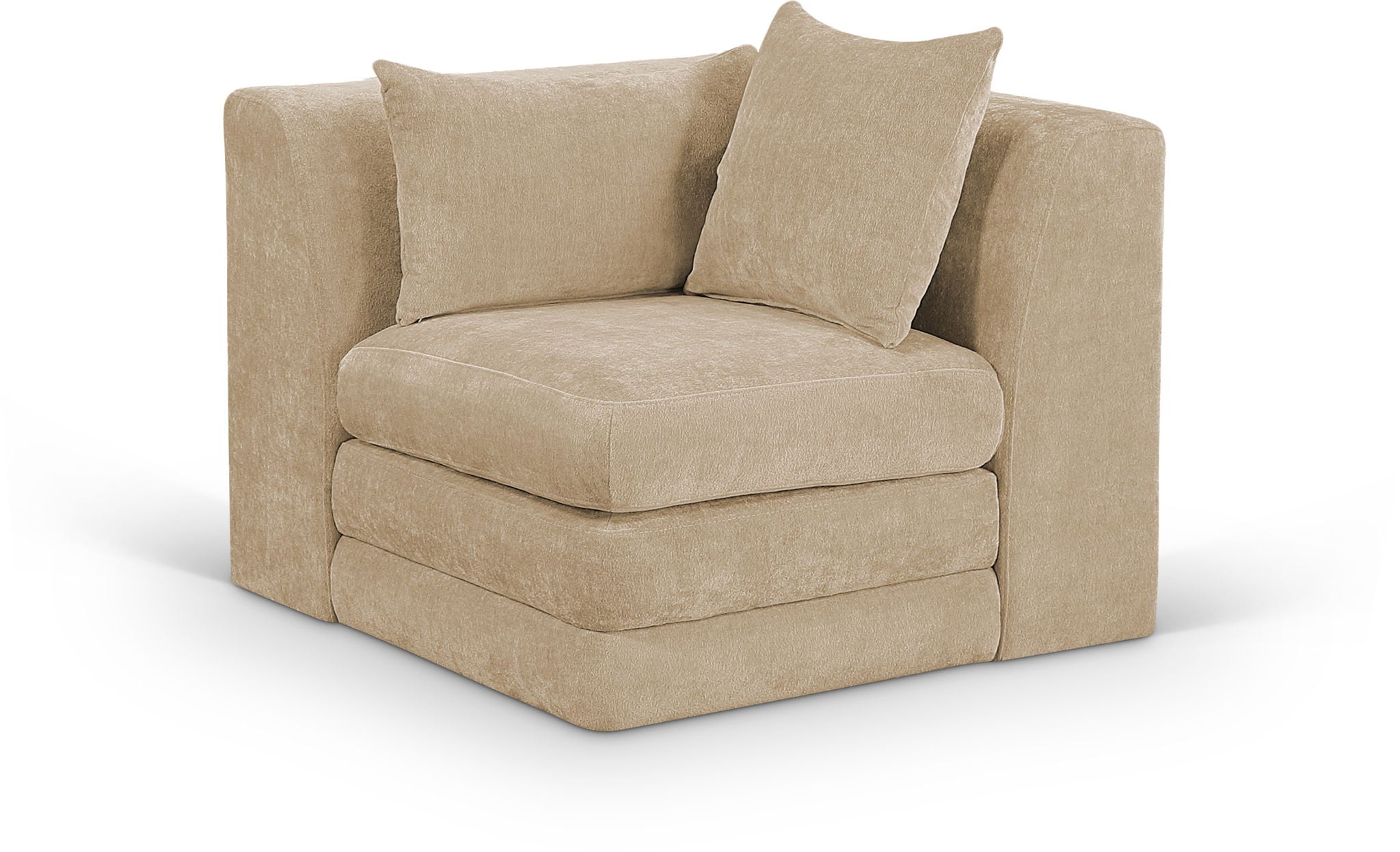 Stellar - Chenille Fabric Upholstered Modular Corner Chair - Urban Living Furniture (Los Angeles, CA)