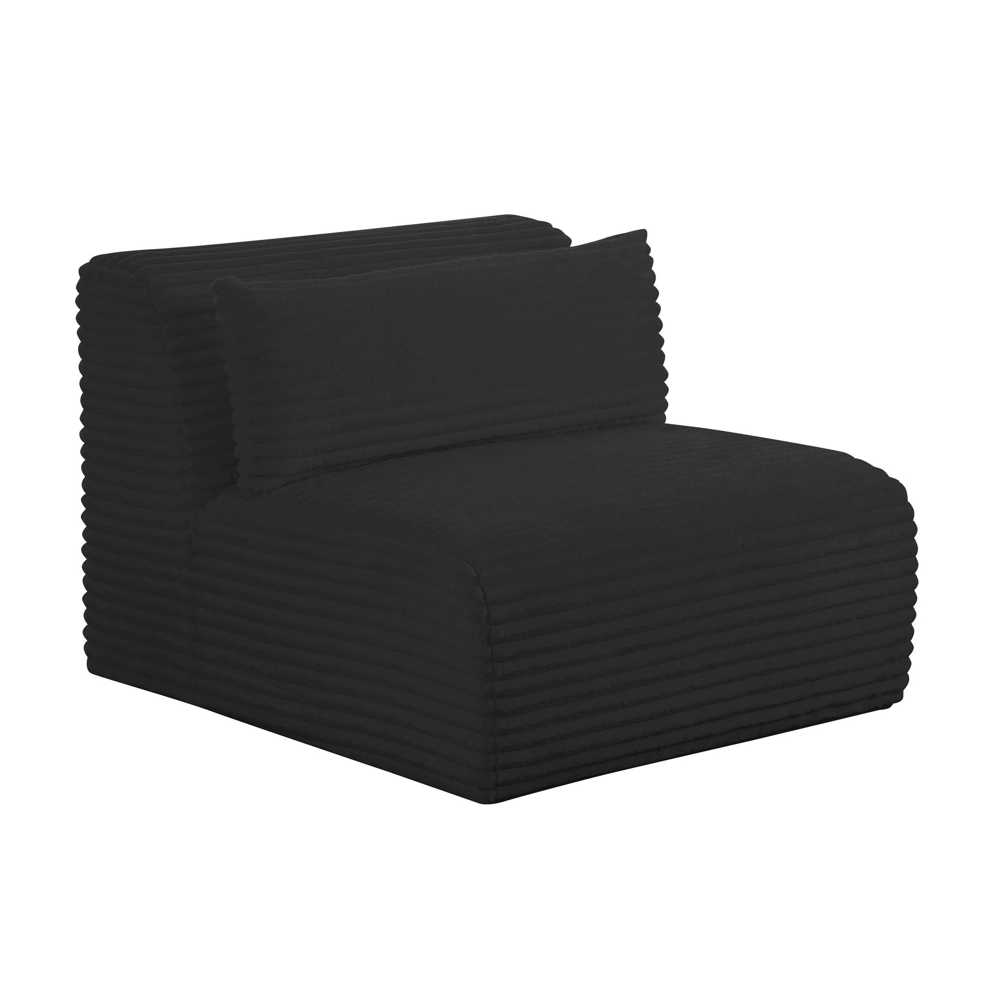 Tarra - Fluffy Oversized Corduroy Modular Armless Chair - Urban Living Furniture (Los Angeles, CA)